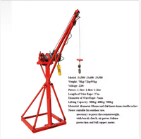 Mini grue de construction de 1000 kg 360° °   Lève-personne rotatif d'extérieur pour poteaux, type Monkey Lift, de l'usine chinoise