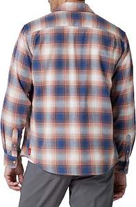2023 Hot Plaid Colors Essentials <strong>Men's</strong> Long Sleeve Cotton Polyester Spandex OEM ODM Support Flannel Shirt - Product Image 2