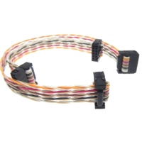 Maßgefertigter 2x5 10-Pin 2,54mm Rastermaß PVC-Verbinder für 1,27mm Rastermaß AWM 2651 Twisted-Pair Regenbogen-Flachkabel IDC Flachstromkabel