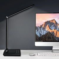 Soins oculaires Pas de lumière bleue 6 couleurs Réglable USB Rechargeable Led Lampe de table d'étude LED Pliante Lampe de table à gradation