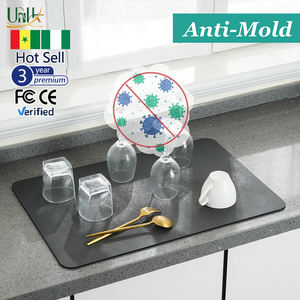 Tapis et tampons <span class=keywords><strong>de</strong></span> séchage <span class=keywords><strong>de</strong></span> vaisselle en caoutchouc modernes pour la cuisine Tapis <span class=keywords><strong>de</strong></span> table antidérapant à séchage rapide fait à la main Tapis simple absorbant lavable - Product Image 3