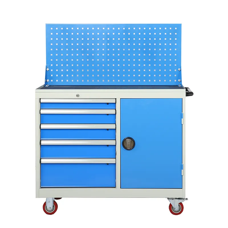 Heavy Duty Rolling Tool Chest work bench tool cabinet workshop Lockable for Garage Workstation tool cabinet