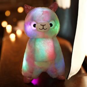 Juguete de Peluche Personalizado Más Vendido, Alpaca Brillante con Diseño de Arcoíris y Respiración, para Niños - Product Image 3