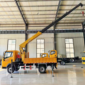 Camion benne 4x4 de 3 tonnes avec treuil électrique et grue à flèche hydraulique, grue mobile sur camion Shaanxi - Product Image 6