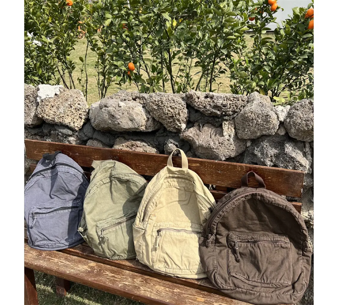 Sac à dos de voyage vintage grande capacité pour les étudiants école et ordinateur portable commande en gros pour sac à dos en toile cirée