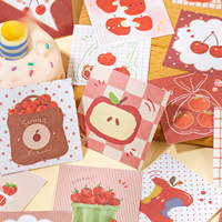 50 pièces par paquet de notes autocollantes Four Seasons Sweet Shop : Designs mignons et adorables pour le journaling, les notes et les rappels