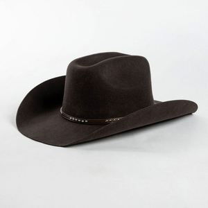 Wholesale Rolled Brim Fedora Hats 100% Wool Sombreros Vaqueros Men and Women Felt Cowboy Western Hat - Product Image 4