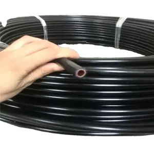 Fast Heat Conduction Black AC Plastic Coated Copper Tube Pipe With PVC