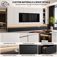 Meuble TV de luxe haut de gamme au design moderne et personnalisé, disponible en divers styles pour salon, fournisseur en gros