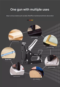 Kit de pistola de clavos manual multifuncional OEM de 4 vías con removedor de grapas, estuche rígido y 2000 clavos de hierro mixtos <span class=keywords><strong>para</strong></span> carpintería y bricolaje - Product Image 3