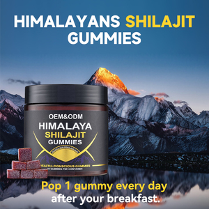 OEM <strong>Manuka</strong> <strong>Honey</strong> Shilajit Gummies for Adults Hair and Skin Support Herbal Supplement - Product Image 3