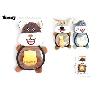 Juguete de peluche para mascotas Treasure Animals con tarro de miel de 27 cm para perros y gatos - Product Image 1