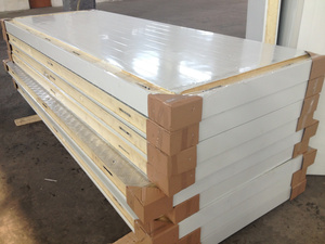 Panneau de <span class=keywords><strong>chambre</strong></span> <span class=keywords><strong>froide</strong></span> en acier plastifié, âme ignifuge, compatible avec les systèmes solaires, pour chambres de stockage à température positive/<span class=keywords><strong>négative</strong></span> - Product Image 1
