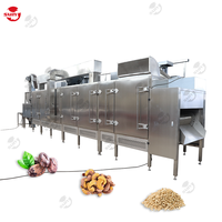 Machine de torréfaction de noix de cacao cacahuètes pois chiches soja noix de cajou machine de torréfaction de graines de tournesol électrique ligne de traitement