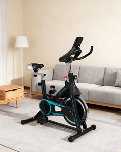 Indoor 4.0Kgs Exercise Bike <strong>Spin</strong> Smart Screen 100kg Max Load <strong>Black</strong> Plasticized Steel Tube Home Gym Upright Silent - Product Image 4