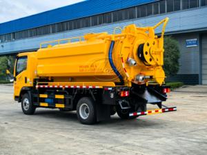 รถบรรทุกทำความสะอาดท่อระบายน้ำซิโนทรัค M3 4x2 สำหรับงานหนัก ถังขนาดใหญ่ 10 ลูกบาศก์เมตร เครื่องยนต์เว่ยไช่ สำหรับบำบัดกากขยะในเขตเทศบาล - Product Image 6