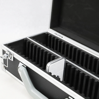 Étui à pièces en aluminium de haute qualité pour la protection, étui à outils portable en aluminium avec mousse EVA OEM/ODM