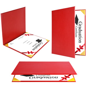 Hot Sales Certificate Folder Covering Letter Degree Leather Holder A4 Custom Covers Diploma Cover - Product Image 2