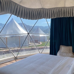 4-30m Maßgefertigtes Glamping-Kuppelzelt für Hotels |   Windbeständigkeit Stufe 10 |   B1 Feuerfestes PVC-Zelt für Resorts & Camping - Product Image 3