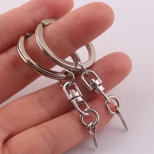 Blank Metal Flat Split Key Ring Keychain For Gifts Accessories Key Chain