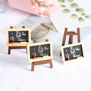 low price miniature wooden Dollhouse easel simulation household items miniature scene accessories gallery decoration ornaments