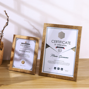 Портативная деревянная фоторамка формата А4 для сертификатов и фотографий, настенное декоративное изделие для оптовой продажи по себестоимости - Product Image 2