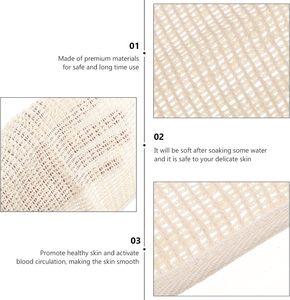 Custom Logo Cotton Bath Towel Wash Cloth for Body Exfoliating Sisal Towel Wipes <b>Washcloth</b> for Body Shower Bath Cleaning - Product Image 3