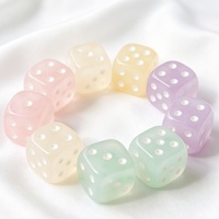 Dés en résine gravés élégants pour enfants, dés vintage ambre, dés de plage au coucher du soleil, dés de mahjong, ensemble de dés de fête