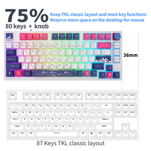 Kyloong-Teclado mecánico para gaming, accesorio para gaming, 75 G75 G980 O - Product Image 3