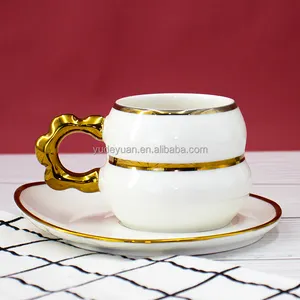 Atacado preço copo e molhador conjuntos de osso china royal albert personalizado impresso chá moderno café turco xícaras
