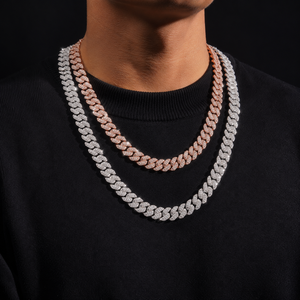 Collar y Pulsera de Plata 925 con Diamantes de Laboratorio Moissanite VVS, Joyería Hip Hop Iced Out, Cadena de Eslabones Cubanos Miami de 10mm - Product Image 6