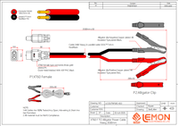 Câble d'extension 14AWG XT60 mâle vers pince crocodile pour batterie, faisceau de câblage automobile pour station d'alimentation et voiture télécommandée
