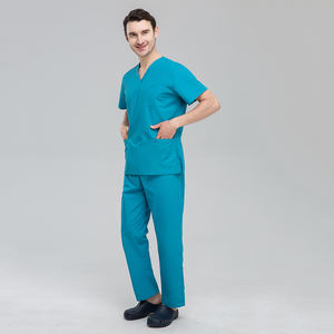 यूनिसेक्स पॉलिएस्टर-कपास नर्सिंग स्क्रब की वर्दी सीधे सेट करती है और झुर्रियों की एक समान थोक निर्माता के लिए प्रवण नहीं - Product Image 2
