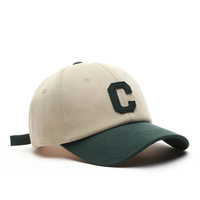 Gorra de Béisbol para Hombre y Mujer, Gorra de Moda con Parche de Letra C, Gorras con Visera para el Sol de Verano, Diseño de Bloques de Color para Uso Casual
