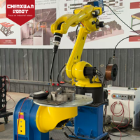 Sel Robot Pengelasan 6-Axis Terintegrasi Efisiensi Tinggi Dengan Positioner, Mesin Pengelasan Otomatis untuk Fabrikasi Struktur Logam