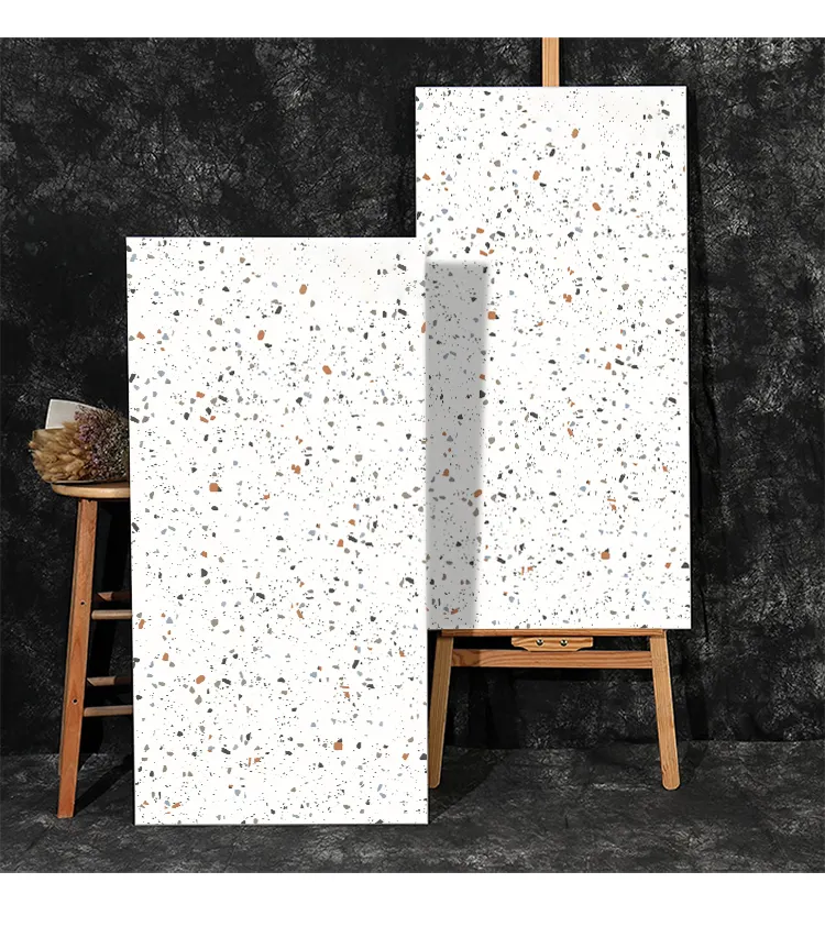 Hot Selling Terrazzo Tiles Large Size 600*1200mm Non-slip matte tiles Floor Modern Rustic Style