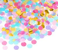 Mini petits cercles recyclés de confettis en papier colorés ronds pour les fêtes d'anniversaire cérémonie de mariage boîte-cadeau décorations de farce