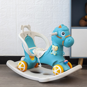Venta Directa de Fábrica Último Diseño Popular Caballo Balancín de Troya para Niños Regalo de Primer Cumpleaños para Bebé Caballo Balancín - Product Image 3