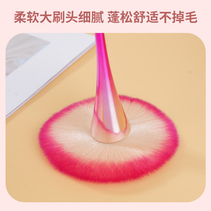 Pinceau à maquillage à poils en nylon de 4 cm de longueur pour l'application de fard à joues et de poudre - Product Image 4