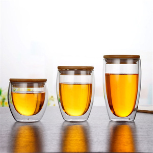Gobelet en verre à Double paroi incassable, <span class=keywords><strong>2021</strong></span> pièces, avec couvercle, usine - Product Image 4