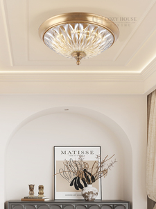 Đèn trần tròn, đèn phòng ngủ phòng, thiết bị chiếu sáng sáng tạo, hành lang và lối đi tất cả các thiết bị chiếu sáng bằng đồng - Product Image 3