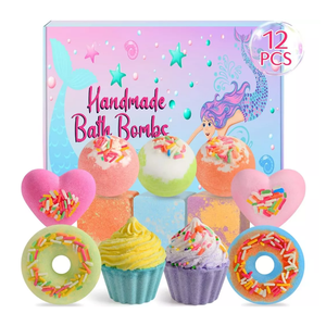 ชุดของขวัญทรงบอมบ์สำหรับอาบน้ำทรงขนมหวานสปาแบบพิเศษ - Product Image 1