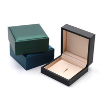 La boîte d'emballage en cuir PU brossé haut de gamme Meiman boîte de rangement pour broche de médaille convient à l'emballage de cadeaux