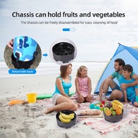 Vente en gros, base détachable, Portable, sac de douche de voyage en plein air 12l, sac de douche de Camping solaire TPU, nouvelle collection 2022