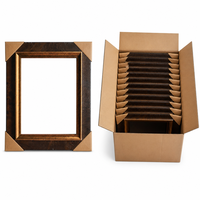 Cadre photo en bois massif doré antique 8x10 pouces 30x35cm, cadre photo orné rétro pour peinture à l'huile, décoration murale pour la maison et l'hôtel
