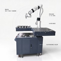 Robot de chargement CNC Cobot pour l'entretien des machines, 6 axes, capacité de charge de 20 kg, moteur et PLC en acier inoxydable