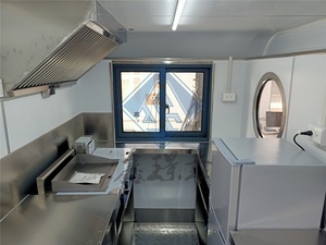 Fabrication d'usine de crème glacée à bon prix avec équipement entièrement de cuisine Nouvellement conçu 450CM Carré Bateau Type Food Trailer Truck - Product Image 4