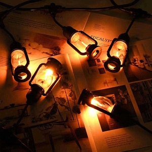 Guirnalda de luces LED S14 para patio de hadas personalizada, Bombilla de llama para fiesta, jardín, bombillas Vintage decorativas para exteriores, Navidad IP44 - Product Image 6