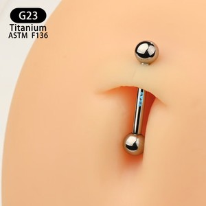 Bijoux de corps en titane G23, boucles d'oreilles à billes ASTM F136 pour piercing de langue, de téton et d'oreille, usage quotidien - Product Image 4