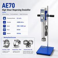Homogénéisateur Sanitaire AE70 à Base d'Eau 40L en Acier Inoxydable 316L pour Boissons et Jus, Machine de Dispersion pour la Transformation Alimentaire